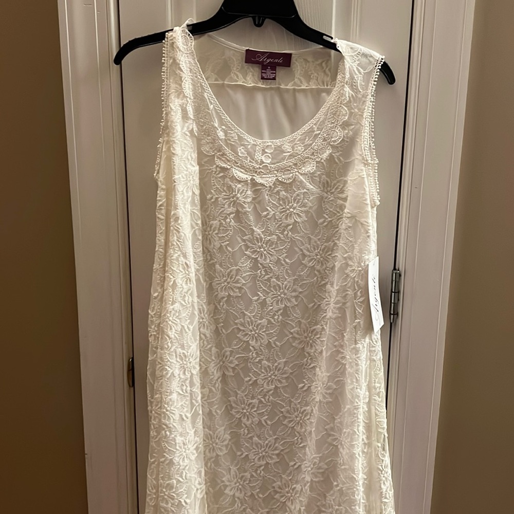 White lace size 8 dress